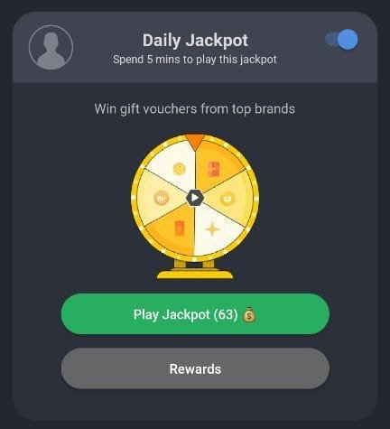 earn money from jackpot in koo app