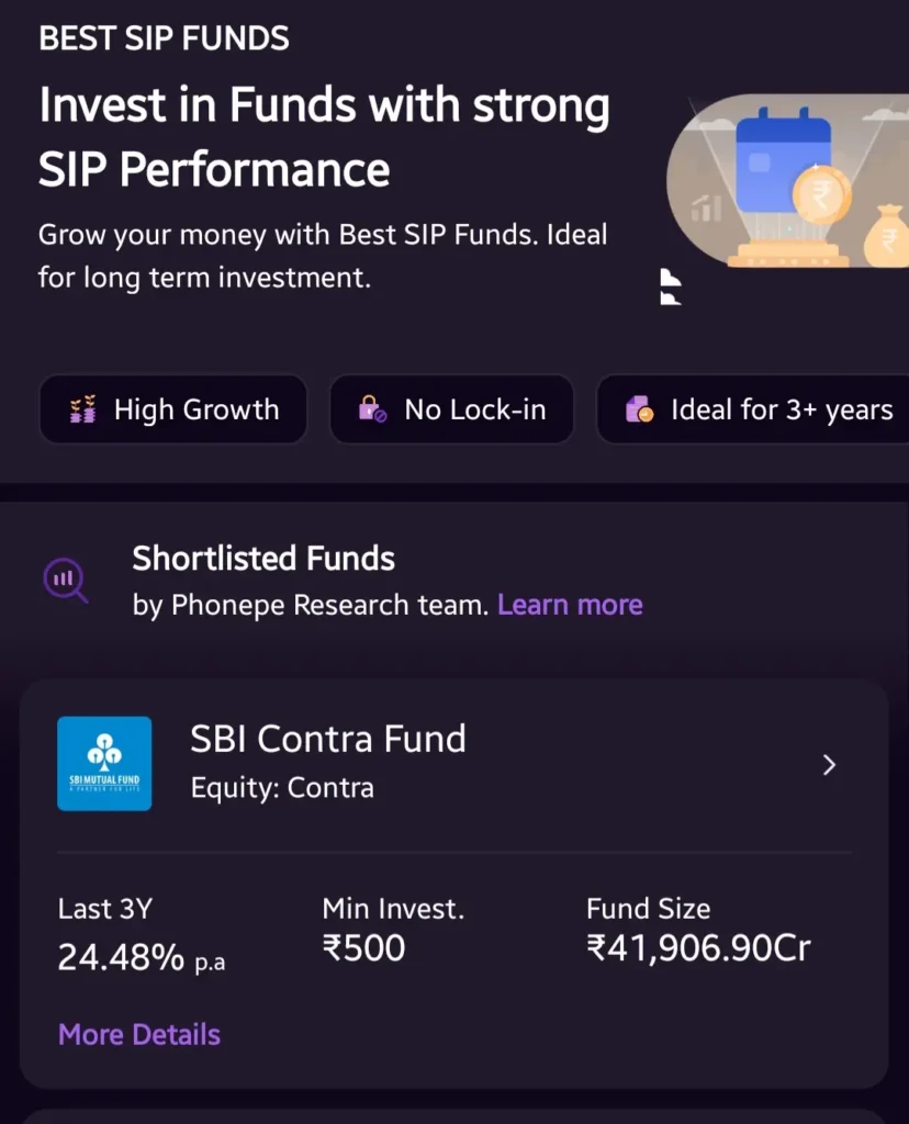 Phonepe sip